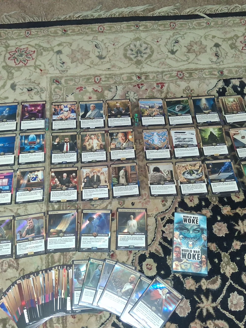 Rebellion 1st Edition  World War Woke Card Set + Epstien Files Boosters + Holos